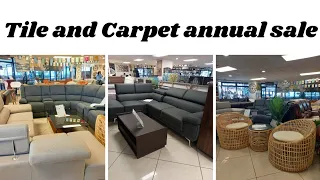 Tile and Carpet Biggest Annual Sale,unbelievable offers||carpets,seats & much more||amazing plugs