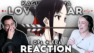 We reacted to EVERY Kaguya Sama: Love is War OPENING and ENDING!