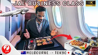 10 hours in Japan Airlines Business class | Melbourne to Tokyo | Japan airlines 787 business class