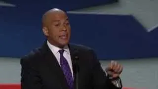 Newark Mayor Cory Booker Gives Platform Address at DNC