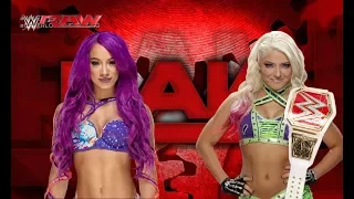 WWE 2K17 RAW WOMENS CHAMPIONSHIP SASHA BANKS VS ALEXA BLISS