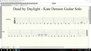 Dead by Daylight TABS - Off the Beaten Track/Kate Denson Guitar Solo