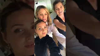 171027 | GREY'S ANATOMY BEAHIND THE SCENES - JESSICA , ELEN & CAMILLA SNEAKING BTS ( cr: IG story)