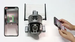 LCLCTEK S20 4G LTE 10X Optical Zoom 4K Dual Lens Solar Security PTZ Camera Unboxing Connection Video