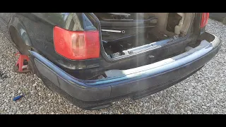 Cum se demonteaza bara spate Audi 80 B4 Avant/How to remove the rear bumper AUDI 80-B4 avant