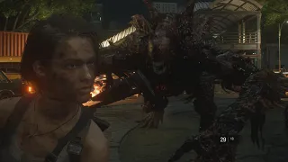 Resident Evil 3 Remake - Nemesis Boss Fight 2 (Hardcore Difficulty)