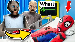 Granny vs Spider-Man vs R.I.P. - funny horror animation (281-290 series in a row)