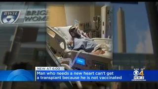 Man Can't Get Heart Transplant Because He's Not Vaccinated Against COVID