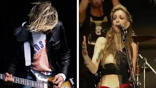 Guy In Crowd Holds Up Kurt Cobain Poster - Courtney Love FLIPS OUT!