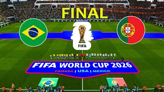 BRAZIL vs PORTUGAL - FINAL | FIFA WORLD CUP 2026 | Full Match All Goals | PES Gameplay