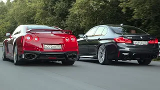 840 л.с. BMW M5 F90 vs 750 л.с. Nissan GT-R. Легенда VS прогресс!