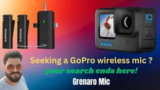 Best wireless mic for GoPro || GRENARO 3 in 1 Wireless Microphone