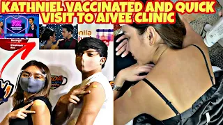 KATHNIEL VACCINATED YESTERDAY AND KATHRYN VISIT AIVEE CLINIC| TVC FOR KFC AND LAZADA |MIE MIE OLITA