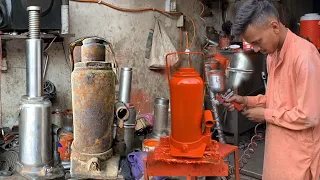 How We Fix a 30 Ton Hydraulic Jack That Won't Lift || Old and Rusty Hydraulic Jack Restoration