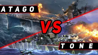 TONE VS ATAGO! ЧТО ОКАЖЕТСЯ СИЛЬНЕЕ? STREAM WORLD OF WARSHIPS