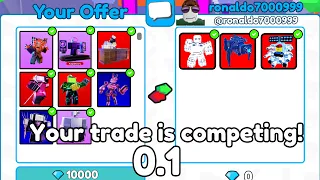 😱OMG!! 🔥 I TRADE ALL MY INVENTORY ON Man Face Man UPGRADED CAMERA SPIDER 💎 |  Toilet Tower Defense