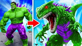 Upgrading Hulk To Hulk DINO In GTA 5!