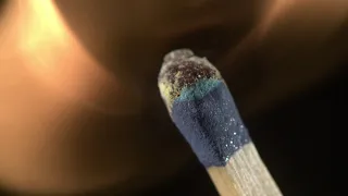 Lighting a Match in Slow Motion (Close Up)