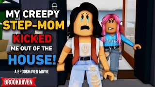MY CREEPY STEPMOM KICKED ME OUT OF THE HOUSE!!| ROBLOX BROOKHAVEN 🏡RP (CoxoSparkle)