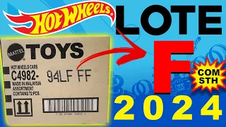 HOT WHEELS LINHA BÁSICA LOTE F 2024, COM SUPER TH PNEU DE BORRACHA