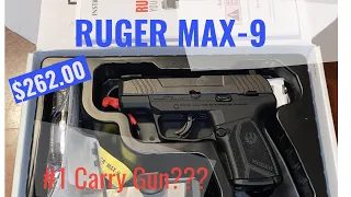 RUGER MAX-9 Unboxing. AFFORDABLE $262.00.