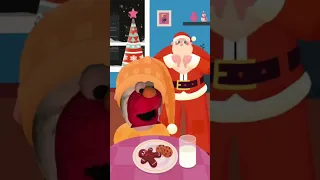 Elmo con papa Noel