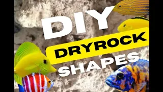 AQUARIUM DRYROCK TOO EXPENSIVE? : try these DIY ROCK shapes!!