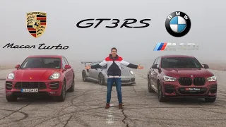 Porsche Macan Turbo vs BMW X4 M40i DRAG RACE + GT3RS BONUS!