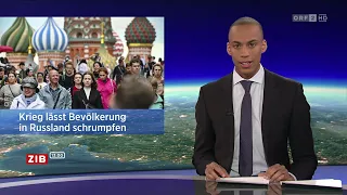 🇷🇺 Bevölkerungsrückgang in Russland (ORF ⎪ ZIB 13.00 ⎪ 02.01.2023)