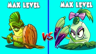 PvZ 2 100 Plants - BAMBOO SPARTAN Vs POKRA Max Level Vs 200 All Star Zombies - Who is best plant?