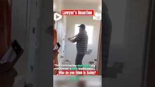 Contractor destroys bathroom after customer refuses to pay. Who’s liable? Attorney Ugo Lord reacts!￼