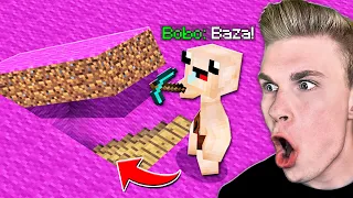 ODKRYŁEM SEKRETNĄ BAZĘ BOBO pod BOBOWICAMI w Minecraft!