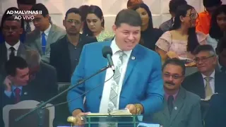 Pastor Felipe Costa pregando a Palavra de Deus - 05 05 2024