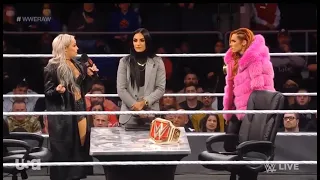 Becky Lynch and Liv Morgan Contract Signing -  Raw 11/29/2021