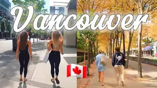 Relaxing Walk | Vancouver, British Columbia Canada | Amazing Sunny Day, ASMR Video