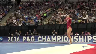 Christina Desiderio - Floor Exercise - 2016 P&G Gymnastics Championships – Sr. Women Day 1