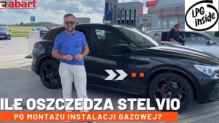 Krótki film o spalaniu LPG w Alfa Romeo Stelvio Q4 280 z instalacją gazową z @AbartAutoGazSerwis