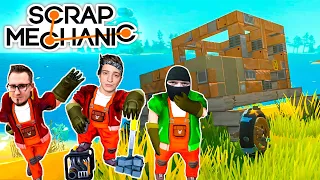 ПОСТРОИЛИ ТАЧКУ ДЛЯ ВЫЖИВАНИЯ С НУЛЯ! САМОДЕЛЬНЫЙ ГЕЛИК! SCRAP MECHANIC SURVIVAL#1.