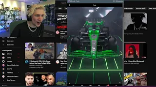 xQc reacts to Stake Revealing their F1 Car