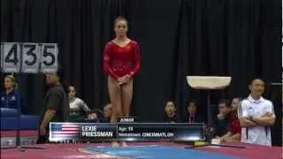 Lexie Priessman - VT - 2012 Kellogg's Pacific Rim Championships