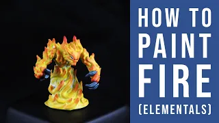 How to Paint Fire (Elementals) - 3D Printed Mini