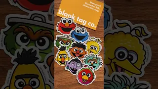 Licensed Sesame Street Stickers 😍 #sesamestreet #stickers  #sesamestreetcharacter #shorts