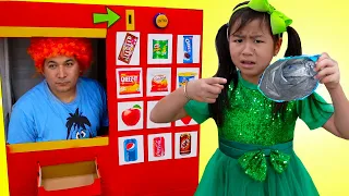 Jannie Pretend Play con Juguete de Máquina Expendedora de Comida para Niños