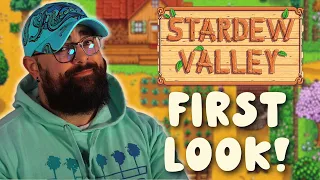 FIRST LOOK starting a brand new farm! | Stardew Valley