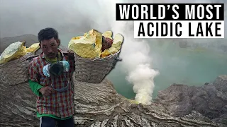 LIFE AS A SULFUR MINER INSIDE A VOLCANO | Kawah Ijen | Java, Indonesia