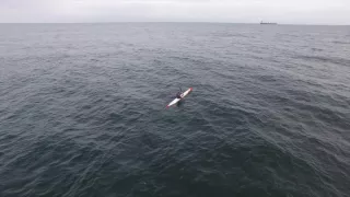 Drone surfing footage from Nahoon, East London