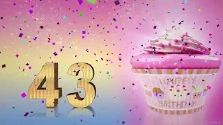 43 years congratulations. 43th birthday song. Happy Birthday To You 43 Funny Birthday Video.