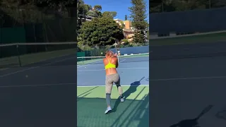 MARTA KOSTYUK ✖️ GAEL MONFILS Tennis Practice 2022 #Shorts