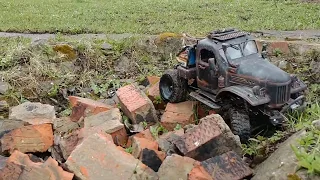 RC TRIAL. OLD TRUCK ZIL 157 /PART 6/