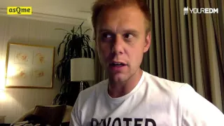 Armin van Buuren talks about upcoming shows and explains the difficulties of touring
